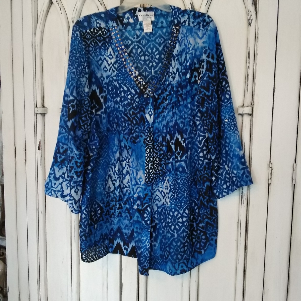 Blue Print tunic